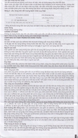 Thuốc Mecefix-B.E 200mg Merap điều trị nhiễm khuẩn đường tiết niệu, viêm tai giữa (2 vỉ x 10 viên)