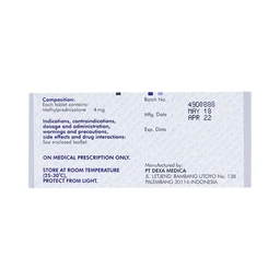 Viên nén Medexa 4mg PT. Dexa Medica chống viêm, giảm viêm khớp dạng thấp (10 vỉ x 10 viên)