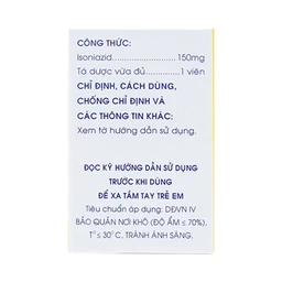 Viên nén Meko INH 150 Mekophar phòng và điều trị lao phổi (100 viên)