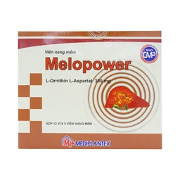 Viên nang mềm Melopower 300mg Mediplantex điều trị bệnh gan (12 vỉ x 5 viên)