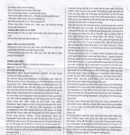 Thuốc Mesalazine 500mg SaviPharm điều trị viêm loét đại tràng (10 vỉ x 10 viên)