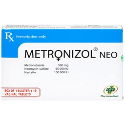 Viên đặt âm đạo Metronizol Neo OPV điều trị viêm nhiễm âm đạo (1 vỉ x 10 viên)