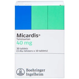 Viên nén Micardis 40mg Boehringer điều trị tăng huyết áp vô căn (3 vỉ x 10 viên)