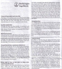 Viên nén Micardis 80mg Boehringer điều trị tăng huyết áp vô căn (3 vỉ x 10 viên)