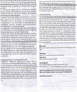 Viên nén Micardis 80mg Boehringer điều trị tăng huyết áp vô căn (3 vỉ x 10 viên)