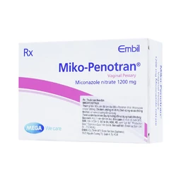 Viên đặt âm đạo Miko-Penotran MEGA We care điều trị nấm candida âm đạo (1 viên)