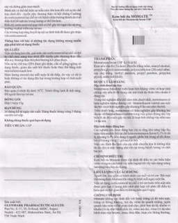 Kem bôi da Momate Glenmark điều trị viêm và ngứa bệnh vẩy nến (15g) 