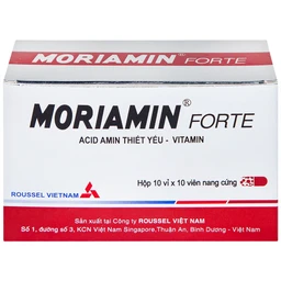 Viên nang cứng Moriamin Forte Roussel hỗ trợ duy trì và phục hồi sức khỏe (10 vỉ x 10 viên)