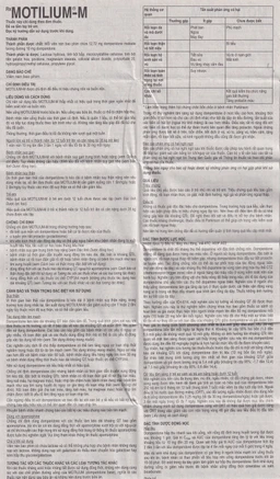 Viên nén Motilium-M Janssen điều trị triệu chứng nôn và buồn nôn (10 vỉ x 10 viên)