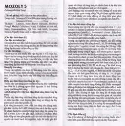 Viên nén Mozoly 5mg Cadila điều trị ợ nóng, buồn nôn, trào ngược dạ dày - thực quản (3 vỉ x 10 viên) 