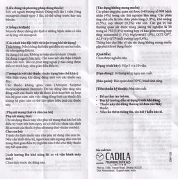 Viên nén Mozoly 5mg Cadila điều trị ợ nóng, buồn nôn, trào ngược dạ dày - thực quản (3 vỉ x 10 viên) 