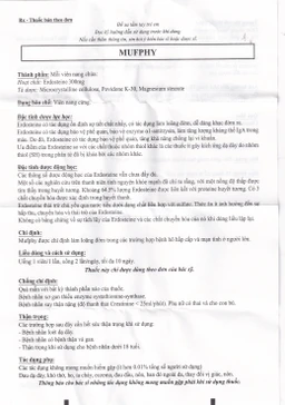 Viên nang cứng Mufphy 300mg Jin Yang Pharm điều trị bệnh hô hấp cấp và mạn tính (3 vỉ x 10 viên)