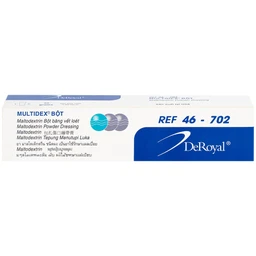 Bột phủ vết thương Multidex Powder Deroyal 25g hỗ trợ điều trị viêm nhiễm da, làm lành các vết loét mãn tính