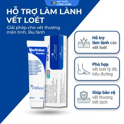 Bột phủ vết thương Multidex Powder Deroyal 45g hỗ trợ điều trị viêm nhiễm da, làm lành các vết loét mãn tính 2