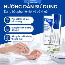 Bột phủ vết thương Multidex Powder Deroyal 45g hỗ trợ điều trị viêm nhiễm da, làm lành các vết loét mãn tính 5