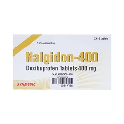 Viên nén Nalgidon-400 Synmedic điều trị thống kinh, nhức đầu, đau răng (3 vỉ x 10 viên)