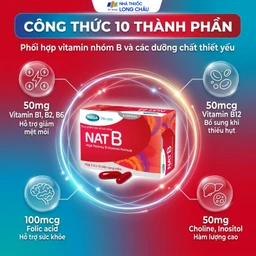 Viên uống bổ sung vitamin nhóm B NAT B MEGA We care (3 vỉ x 10 viên) 4