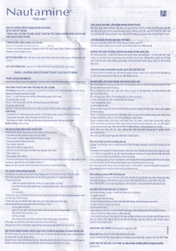 Viên nén Nautamine Sanofi phòng ngừa và điều trị say tàu xe (20 vỉ x 4 viên)