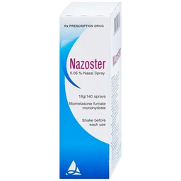Hỗn dịch xịt mũi Nazoster 0.05% Nasal Spray Santa điều trị viêm mũi dị ứng (18g)