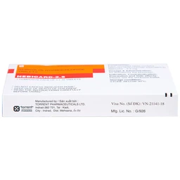 Viên nén Nebicard 2.5 Torrent điều trị tăng huyết áp (5 vỉ x 10 viên)