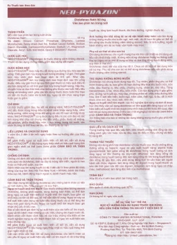 Thuốc Neo-Pyrazon 50mg United giảm đau, hạ sốt và kháng viêm (25 vỉ x 4 viên)