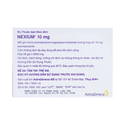 Cốm Nexium 10mg AstraZeneca điều trị trào ngược dạ dày - thực quản (28 gói)