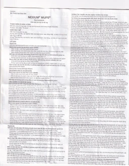 Viên nén Nexium Mups 20mg AstraZeneca điều trị trào ngược dạ dày - thực quản, loét dạ dày (2 vỉ x 7 viên)