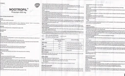 Viên nén Nootropil 800mg GSK điều trị hội chứng tâm thần (3 vỉ x 15 viên)