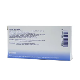 Thuốc No-Spa Forte 80mg Sanofi điều trị co thắt cơ trơn, sỏi túi mật, sỏi ống mật (2 vỉ x 10 viên)