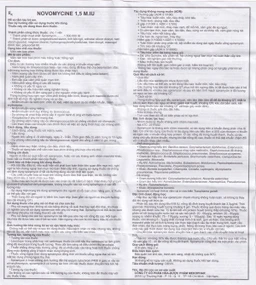 Viên nén Novomycine 1.5 M.IU Mekophar điều trị viêm họng, viêm xoang cấp (2 vỉ x 8 viên)