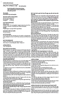 Thuốc Novynette Gedeon dùng ngừa thai (1 vỉ x 21 viên)