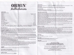 Viên nén Obimin Multivitamins United bổ sung vitamin và khoáng chất (3 vỉ x 10 viên)