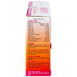 Viên nén Obimin Multivitamins United bổ sung vitamin và khoáng chất (3 vỉ x 10 viên)