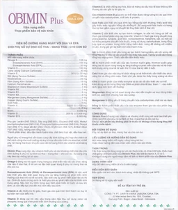 Viên bổ sung vitamin và khoáng chất cho phụ nữ mang thai Obimin Plus (6 vỉ x 5 viên)