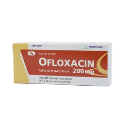 Thuốc Ofloxacin 200mg Imexpharm điều trị nhiễm khuẩn (2 vỉ x 10 viên)