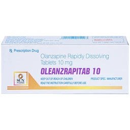 Viên nén Oleanzrapitab 10 Sun Pharma điều trị tâm thần phân liệt (5 vỉ x 10 viên)