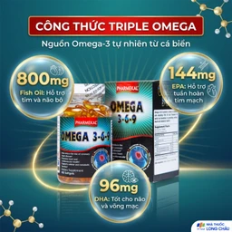 Viên uống hỗ trợ tim mạch, giảm nguy cơ xơ vữa động mạch Omega 3-6-9 Pharmekal (100 viên) 4