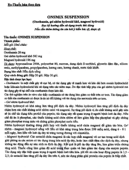 Hỗn dịch uống Onsmix Suspension Huons giảm acid dạ dày, chứng ợ nóng (20 gói x 10ml)