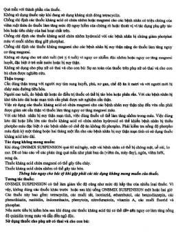 Hỗn dịch uống Onsmix Suspension Huons giảm acid dạ dày, chứng ợ nóng (20 gói x 10ml)