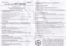 Viên Hộ Tâm Opcardio OPC phòng ngừa và điều trị các chứng đau thắt ngực (5 vỉ x 10 viên)