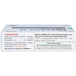 Thuốc Opecerin 50mg OPV điều trị thoái hóa khớp hông, gối (3 vỉ x 10 viên)