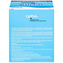 Thuốc nhỏ mắt Optive UD Allergan làm trơn mắt, giảm triệu chứng khô mắt (30 ống x 0.4ml)