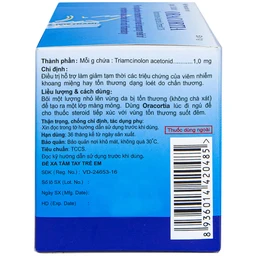 Thuốc mỡ Oracortia 0.1% Thai Nakorn Patana hỗ trợ điều trị viêm nhiễm khoang miệng (50 gói x 1g)