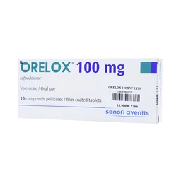 Thuốc Orelox 100mg Sanofi điều trị các chứng nhiễm khuẩn, viêm họng, viêm xoang cấp (1 vỉ x 10 viên)