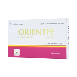 Viên nén Orientfe Phương Đông điều trị nhiễm đường hô hấp, đường tiết niệu (1 vỉ x 10 viên) 1