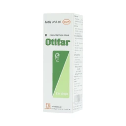 Thuốc nhỏ tai Otifar Pharmedic điều trị nhiễm khuẩn do viêm tai ngoài, viêm tai giữa cấp xung huyết (8ml)