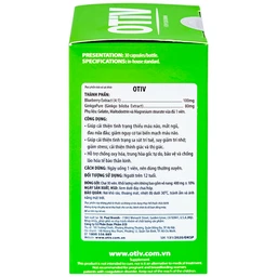 Viên uống giúp tăng cường dưỡng chất cho não Ecogreen OTiV (30 viên)