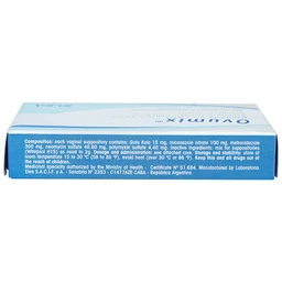 Viên đặt âm đạo Ovumix Elea điều trị viêm âm đạo, viêm rát âm đạo cổ tử cung (1 vỉ x 6 viên)