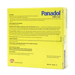 Viên sủi Panadol 500mg GSK vị chanh - giảm đau, hạ sốt, không hại dạ dày (5 vỉ x 4 viên)