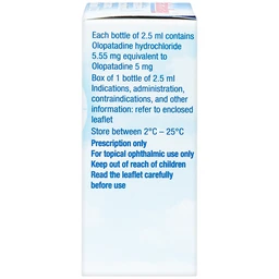 Thuốc nhỏ mắt Pataday 0,2% Alcon phòng ngừa và điều trị bệnh viêm kết mạc dị ứng (2,5ml)